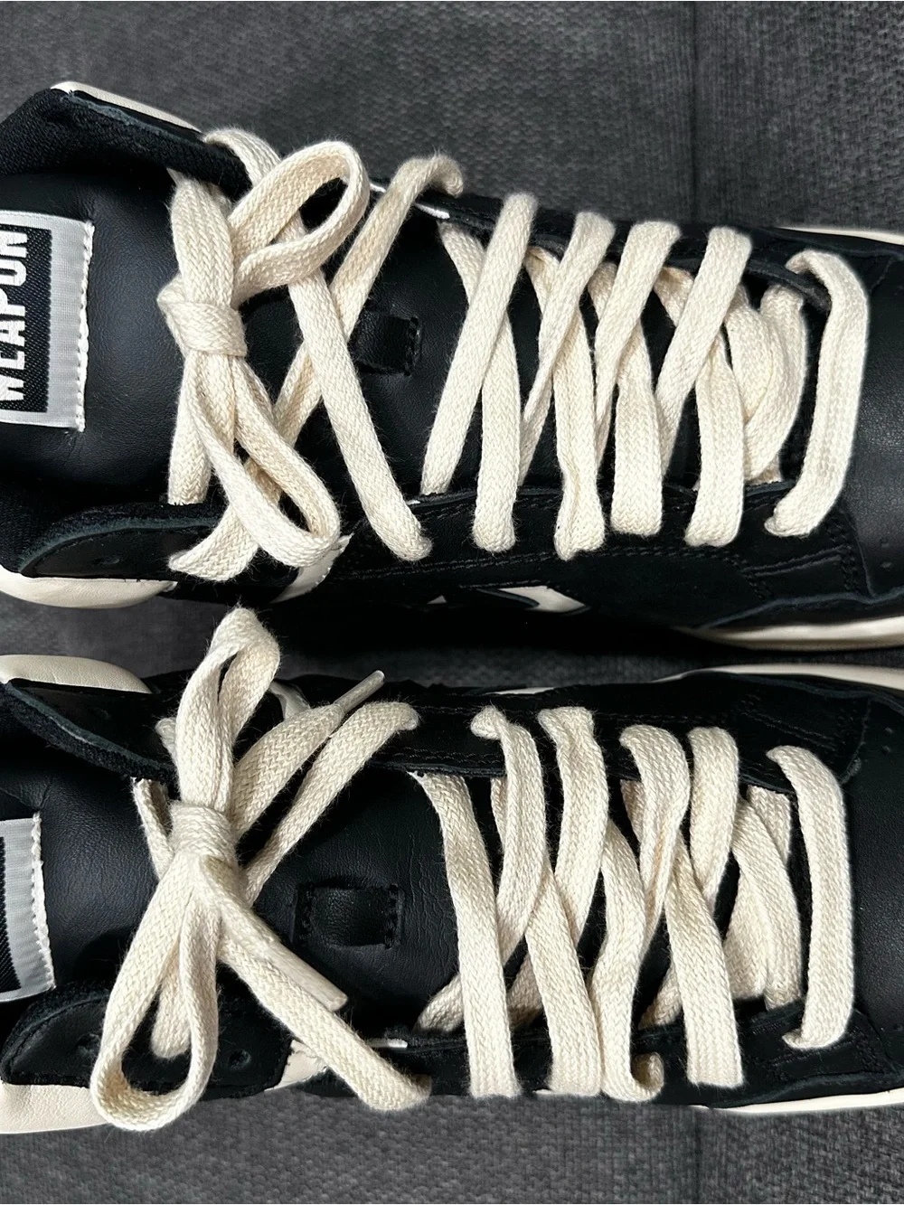 Converse Weapon Classic Men Black and Cream Weapon High-Top Sneakers Men Size 9